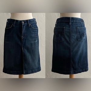 CITIZENS OF HUMANITY SOPHIA BLUE DENIM KNEE LENGTH JEAN PENCIL SKIRT SIZE 26